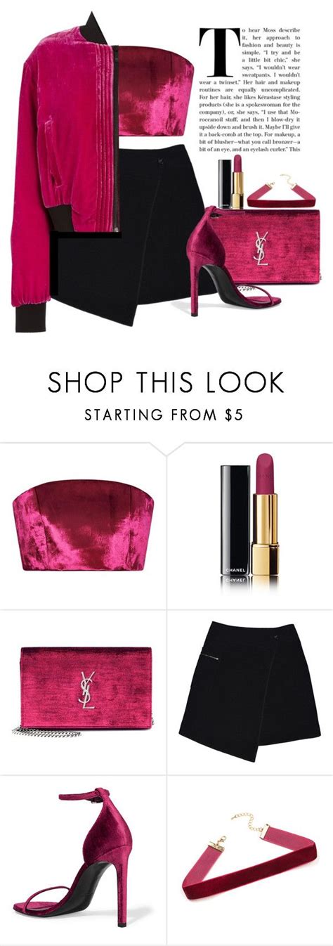 Pink Velvet By Seventeene Liked On Polyvore Featuring Katie Ermilio