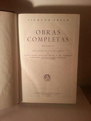 OBRAS COMPLETAS Volumen II Traduccion Directa Del Aleman Por Luis