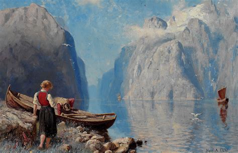 Hans Dahl 1849 1937 Scandinavian Paintings Fine Art Painting Folk