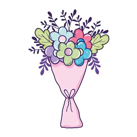 Premium Vector Bouquet Of Flowers Icon