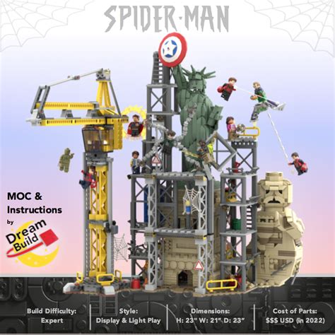 Lego Moc Spider Man No Way Home Statue Of Liberty Final Battle By