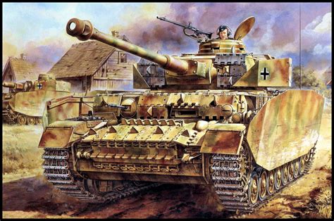 German Panzer Iv With A Long 75mm Gun And Extra Side Armor