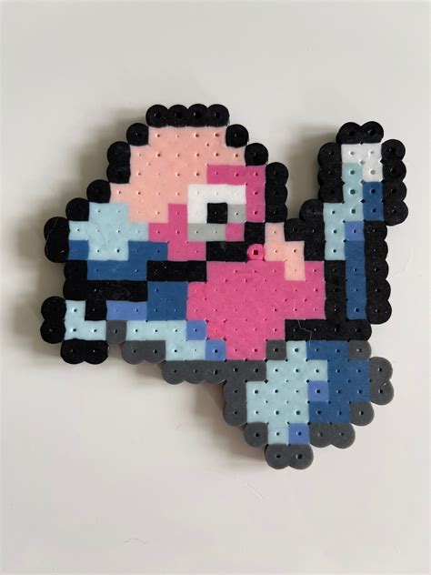 Porygon Pokémon Perler Fuse Bead Pixel Art Sprite Etsy
