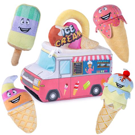 Buy Talking Plush Ice Cream Truck Toy Set Talking Soft Plush Ice