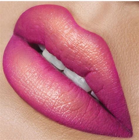 Pink And Gold Ombré Lips Pink Lips Makeup Love Makeup Skin Makeup