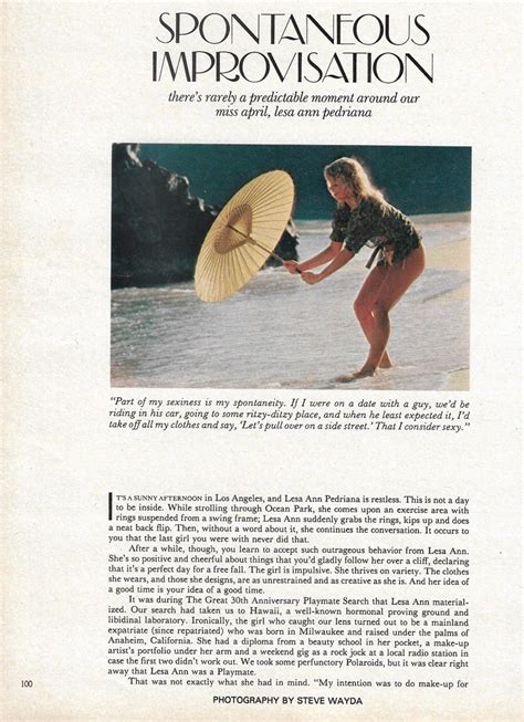 Vintage 1984 Playboy April Lesa Ann Pedriana Centerfold Etsy