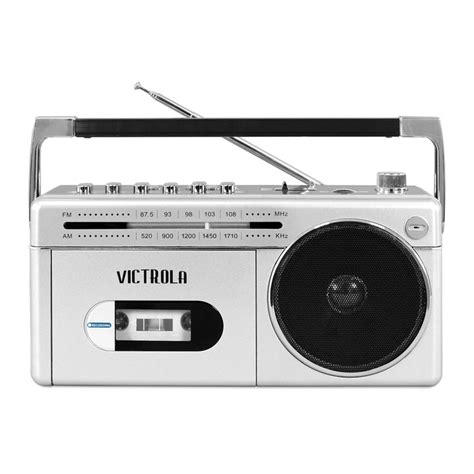 Victrola Mini Bluetooth Boombox With Cassette Player Recorder And Am