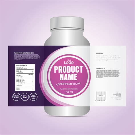 Label Packaging Design Vector Free Download Packaging Template Vector