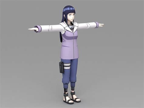 Naruto Girl 3d Model 3ds Max Files Free Download Modeling 38549 On Cadnav