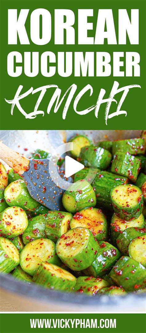 Oi is cucumber in english, while muchim means mixed with seasonings. Quick Cucumber Kimchi | Kimchi recipe easy, Korean ...