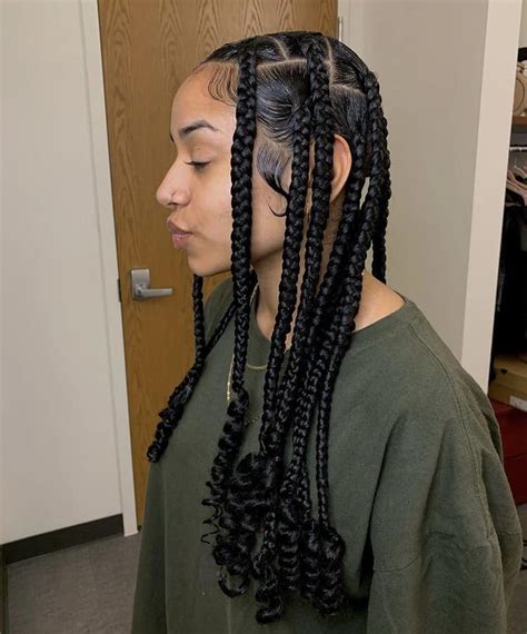 Jumbo Knotless Box Braids With Curly Ends Bmp News