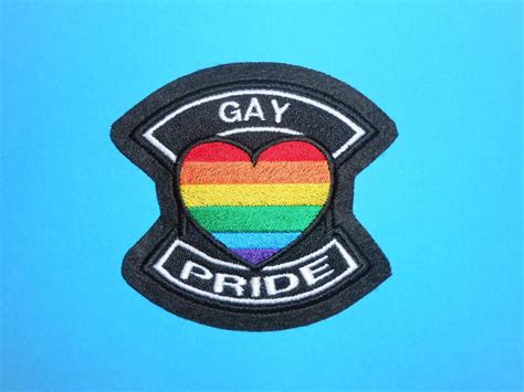 Gay Pride Lgbtq Patch Sew Iron On Hook Or Hook And Loop Etsy