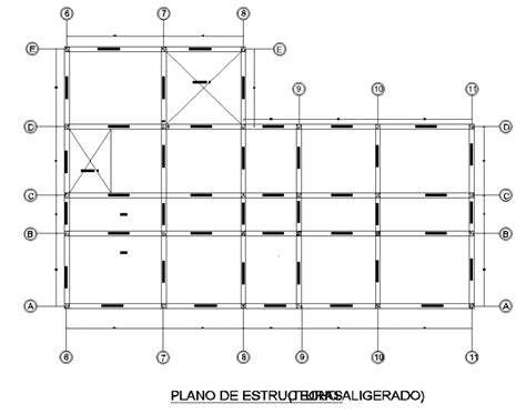 Structure Grid Of Column And Beam Plan Of Building In Dwg File Cadbull