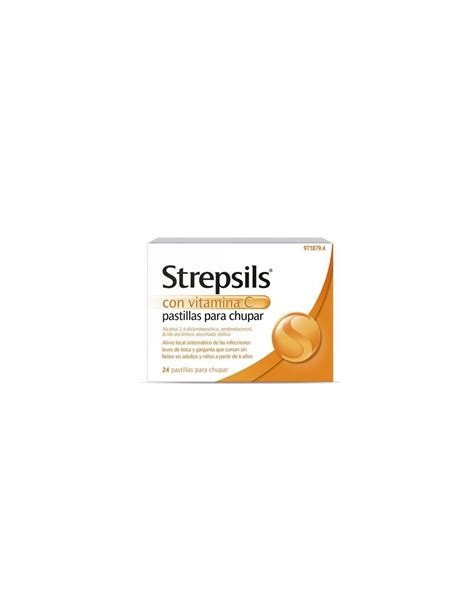 Comprar Strepsils Con Vitamina C 24 Pastillas Para Chupar A Precio De