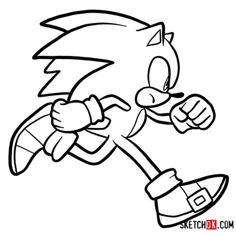 How to draw runnig Sonic | Sonic the Hedgehog - Step by step drawing tutorials | Lego coloring