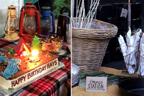 For a camping themed party, a trail mix bar is a must. How to Throw a Camping-Themed Birthday Party