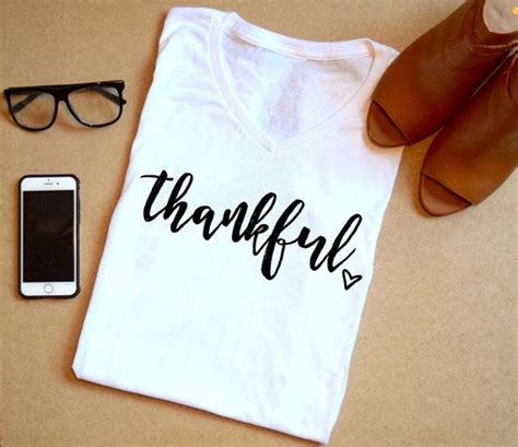 thankful women s graphic tee v neck tee thanksgiving blessed