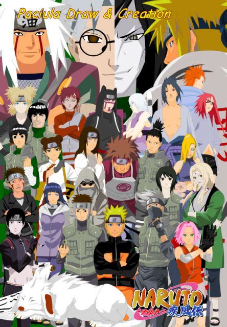 Naruto Shippuden All Characters Poster Naruto Shipuuden Artwork