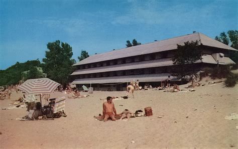 Dunes Arcade Hotel At Indiana Dunes State Park Circa 1950s