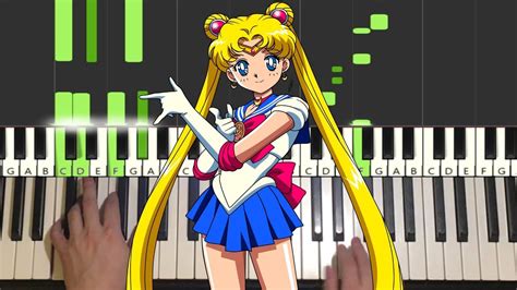 How To Play Sailor Moon Theme Song Piano Tutorial Lesson Youtube