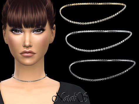 Short Crystals Necklace By Natalis Sims 4 Jewelry
