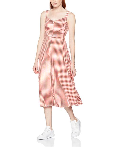 Warehouse Womens Red Gingham Dress Uk Clothing Red