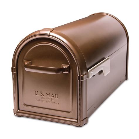 Architectural Mailboxes Hillsborough Post Mount Mailbox Copper 5593c Cg