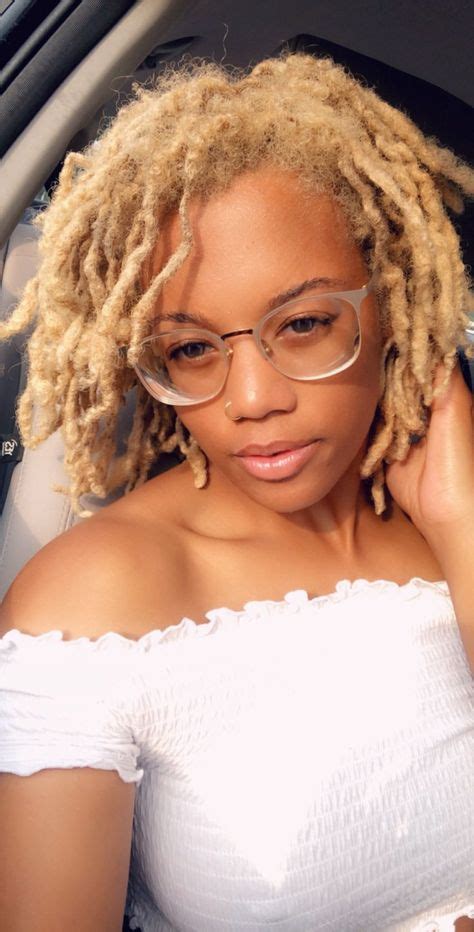 Blonde Locs With Images Locs Hairstyles Short Locs Hairstyles