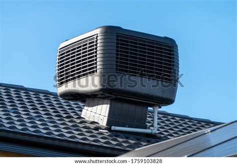 Evaporative Cooler Installed On Roof Stock Photo 1759103828 Shutterstock