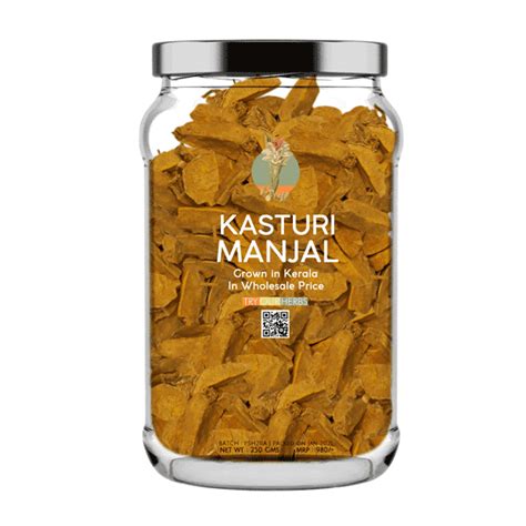 Kasturi Manjal For Skin Powder From Kerala Wild Turmeric Jungle Haldi