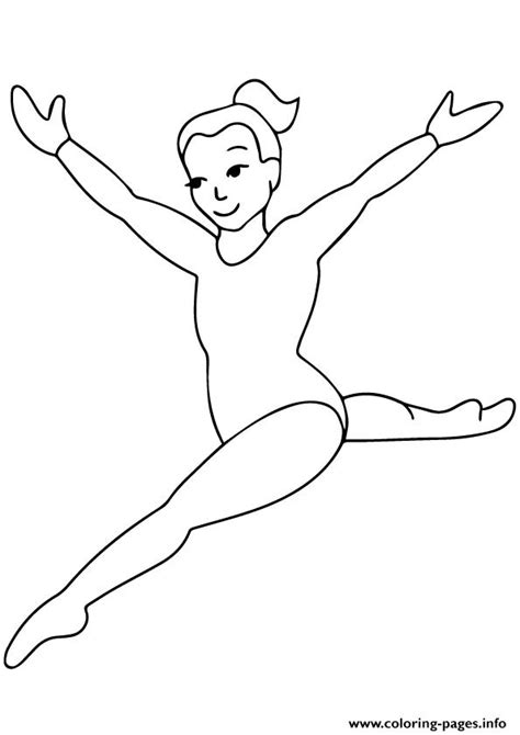 Gymnastics 2 Coloring Page Printable