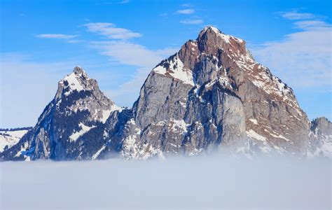 You can read more about this trip here. The Kleiner Mythen And Grosser Mythen Summits Rising From ...