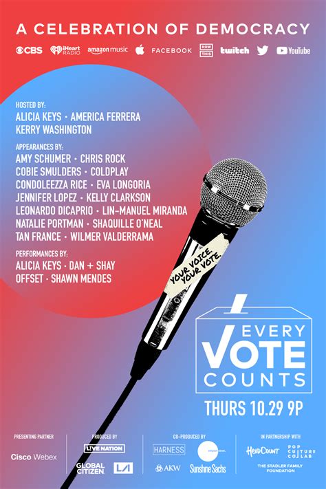 ‘every Vote Counts A Celebration Of Democracy Broadcast Special To