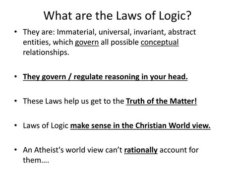 Ppt Laws Of Logic Powerpoint Presentation Free Download Id1753771