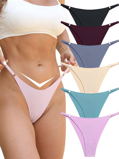 Finetoo Seamless Underwear For Women Cheeky Panties No Show High Cut
