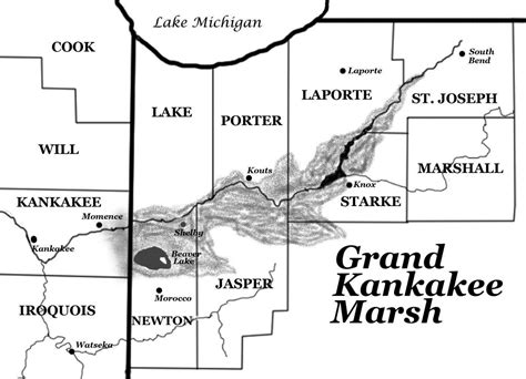 Grand Kankakee Marsh Maptif Kankakee River Native American Population