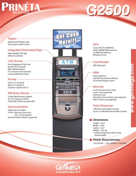 Genmega 2500 Atm Prineta Usa