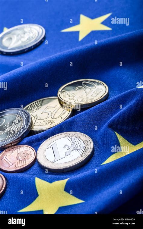 Euro Coins Euro Currency Euro Money European Flag And Euro Money