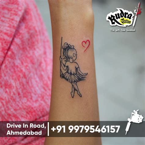 Girl On Swing Tattoo Rudra Tattoo Tatuering