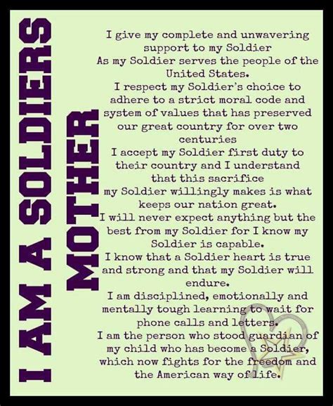 I Am A Soldier S Mother Army Mom Quotes Army Mom Army Quotes