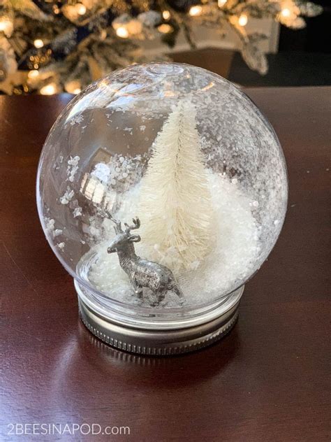 Diy Waterless Snowglobes Thrifty Style Team 2 Bees In A Pod Beachy