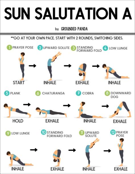 How To Do The 12 Poses Of Sun Salutation For Beginners Yoga Moves