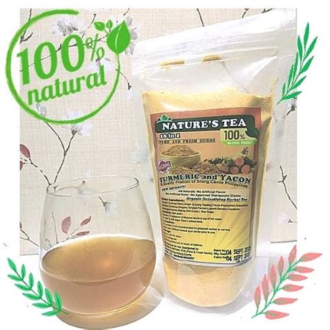 Turmeric And Yacon 18 In 1 Herbal Powder Tea Nature S Tea 400grams