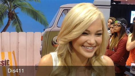 Olivia Holt Interview At The D23 Expo Youtube