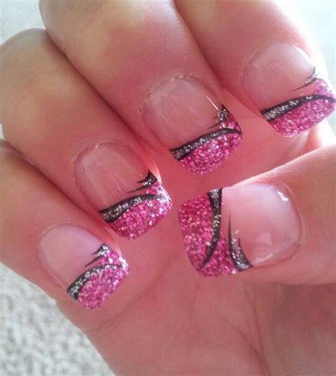 15 Black And Pink Gel Nail Art Designs And Ideas 2016