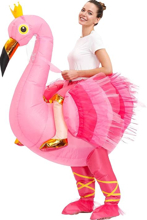 kooy inflatable flamingo costume fancy costume christmas birthday halloween party cosplay
