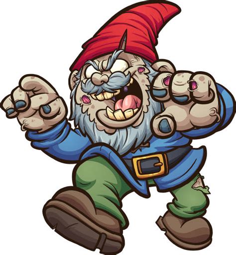 Angry Gnome Illustrations Royalty Free Vector Graphics
