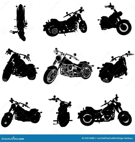 Chopper Motorcycle Silhouette