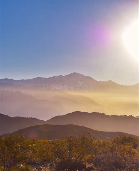 Sunset In The Mountains Of Argentina Stock Photo Image Of Mendoza
