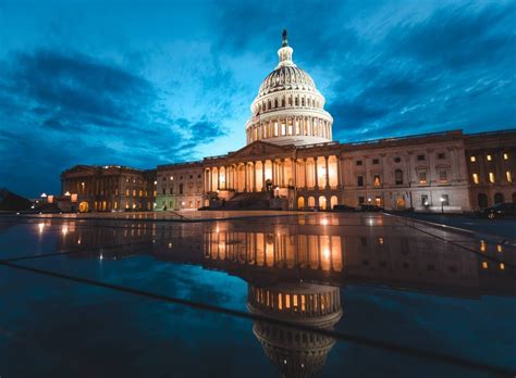 United States Capitol At Sunset Photography Settings Outdoor